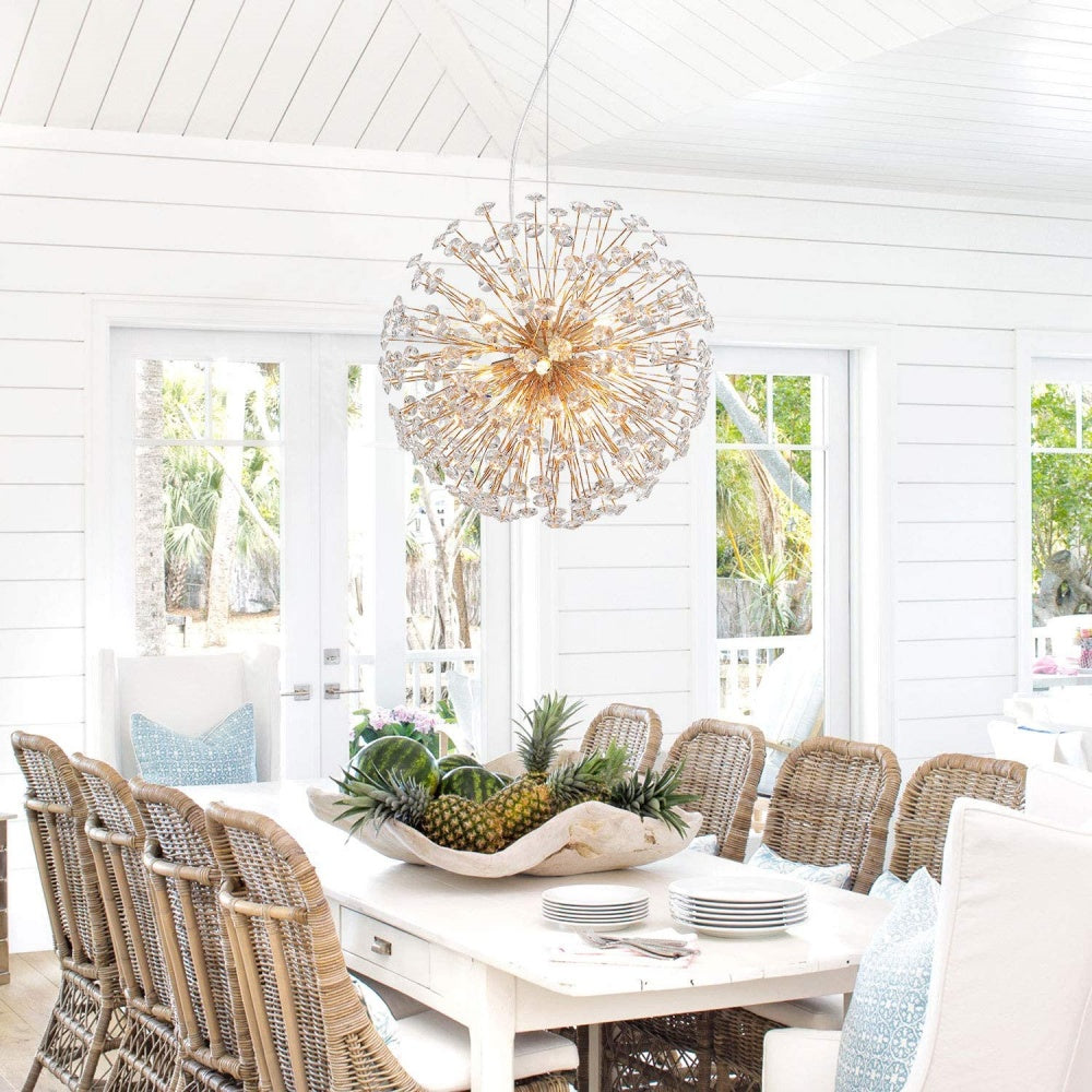Aelivra Mordern Crystal Dandelion Pendant Light