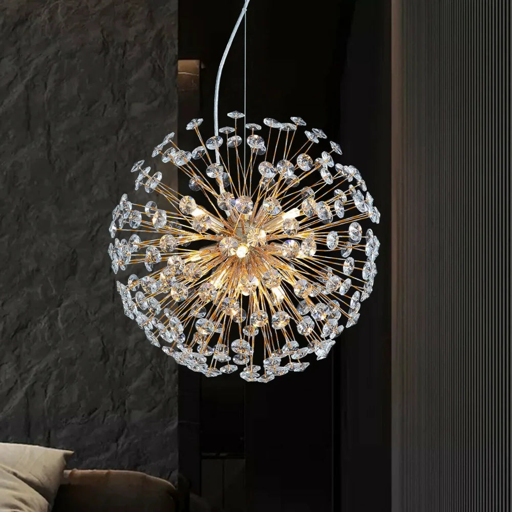 Aelivra Mordern Crystal Dandelion Pendant Light