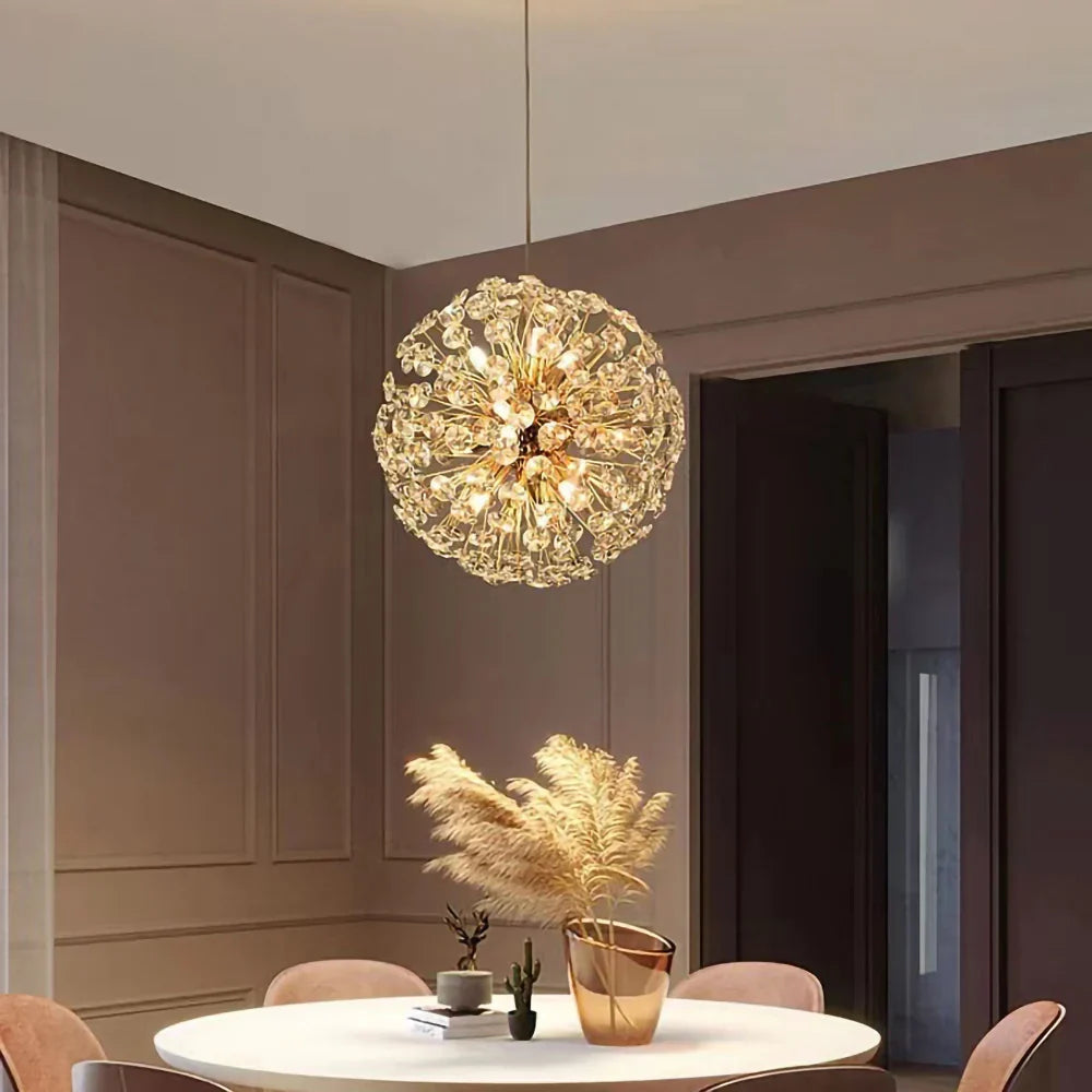 Aelivra Mordern Crystal Dandelion Pendant Light