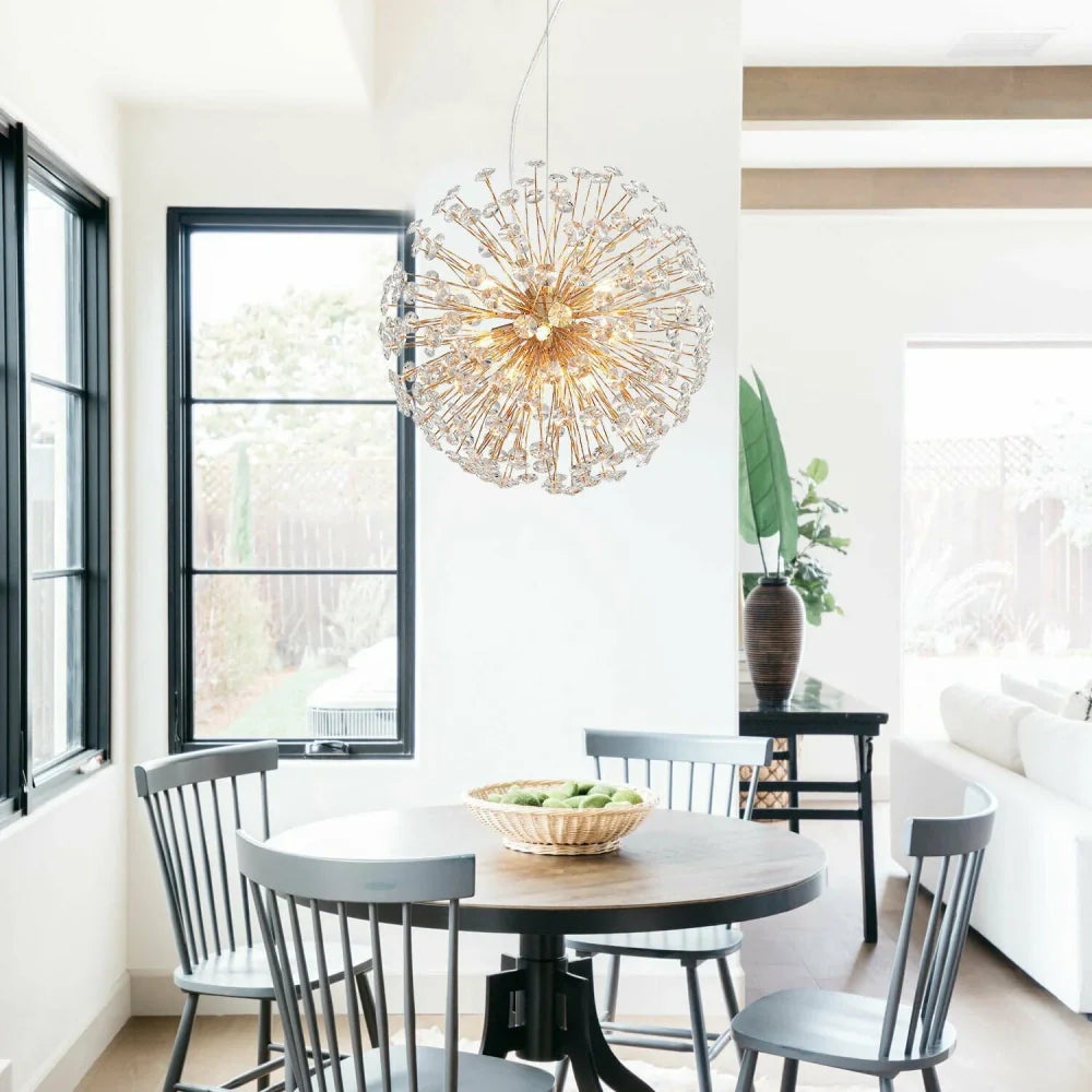 Aelivra Mordern Crystal Dandelion Pendant Light