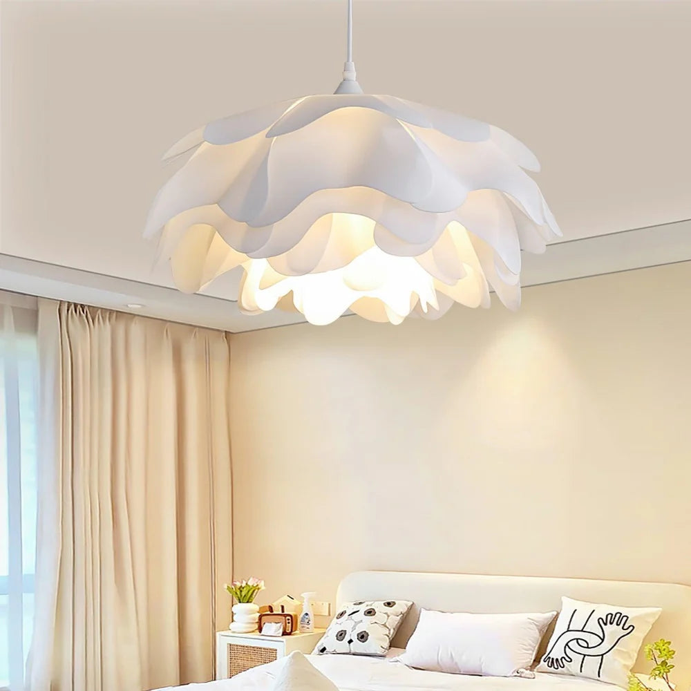 Aeloria Flower Shaped Snow Petal Pendant Light