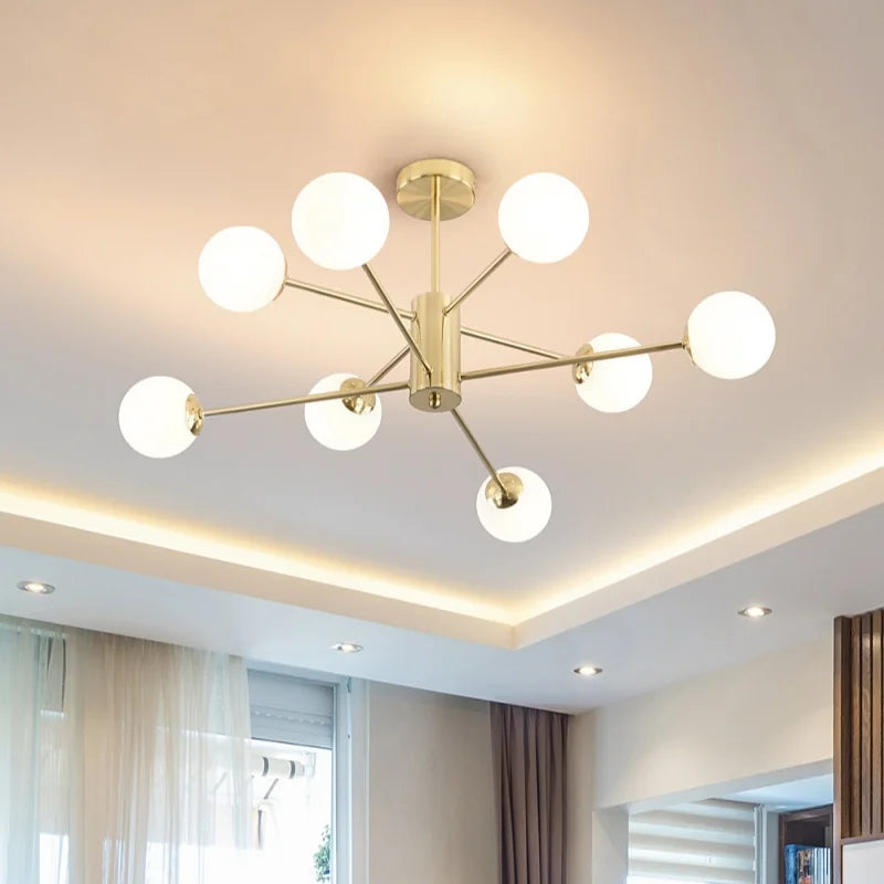 Aelvannis Modern Design Glass Ball Pendant Light