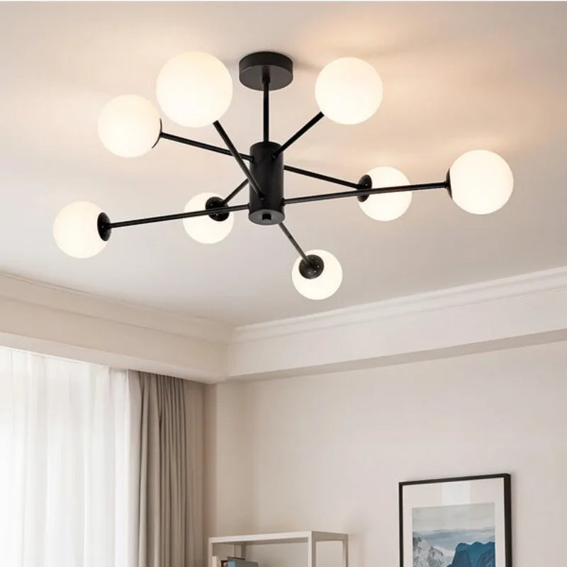 Aelvannis Modern Design Glass Ball Pendant Light