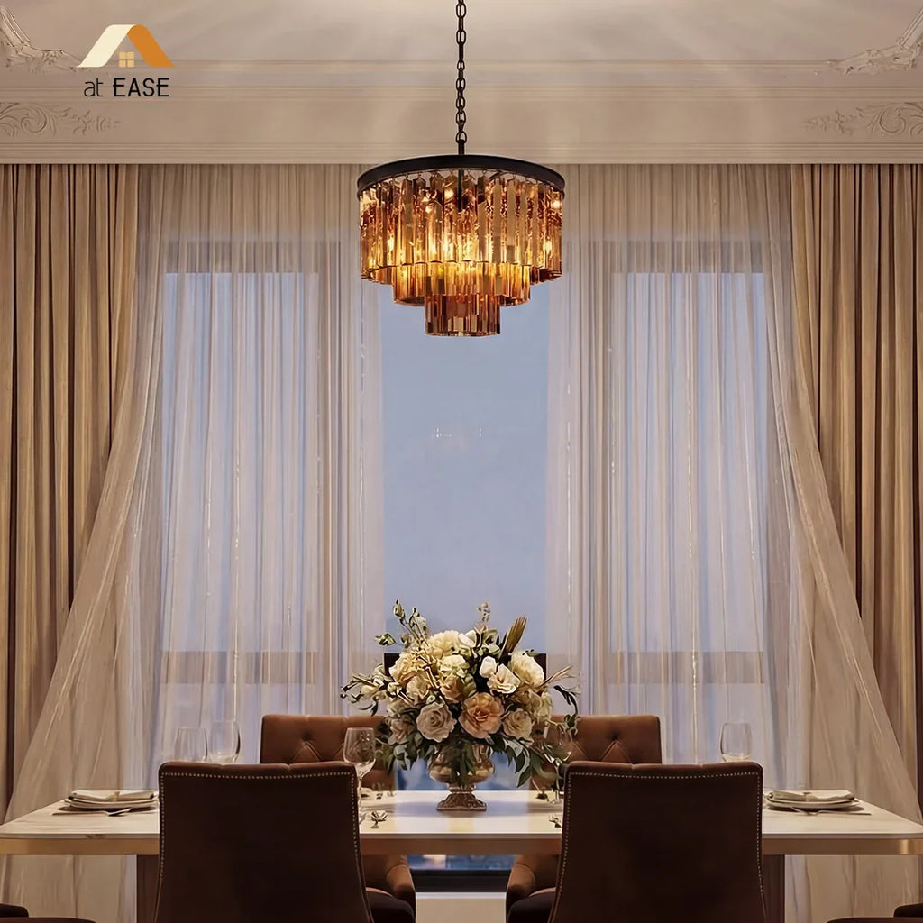 Aeryvon Vintage Luxury Crystal Chandelier