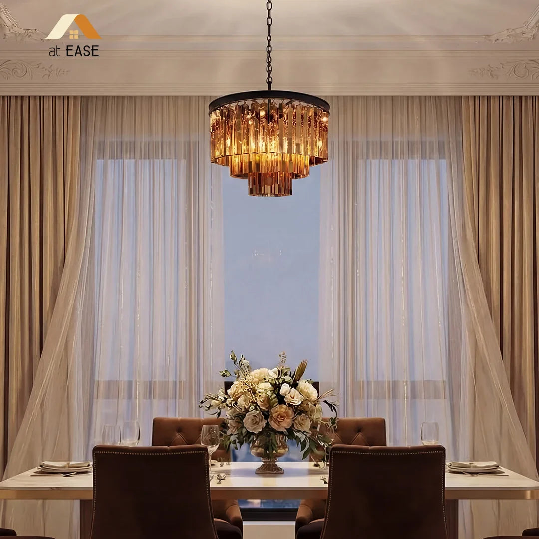 Aeryvon Vintage Luxury Crystal Chandelier