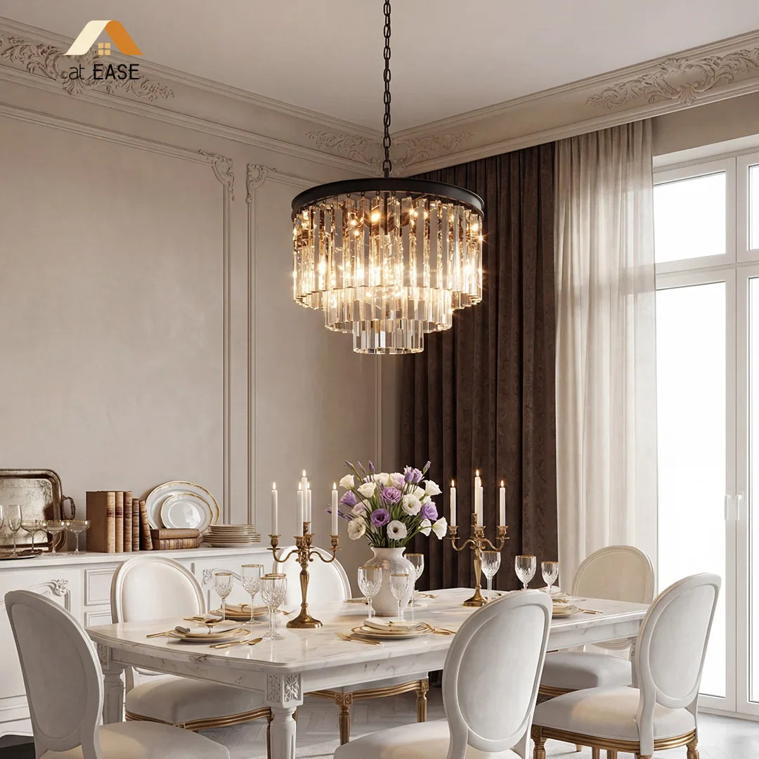 Aeryvon Vintage Luxury Crystal Chandelier