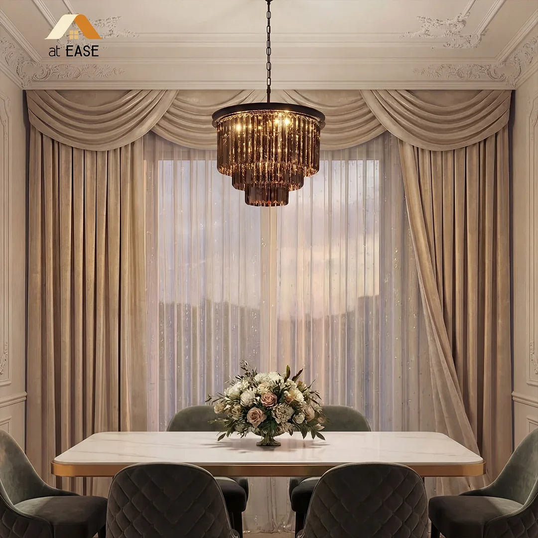 Aeryvon Vintage Luxury Crystal Chandelier