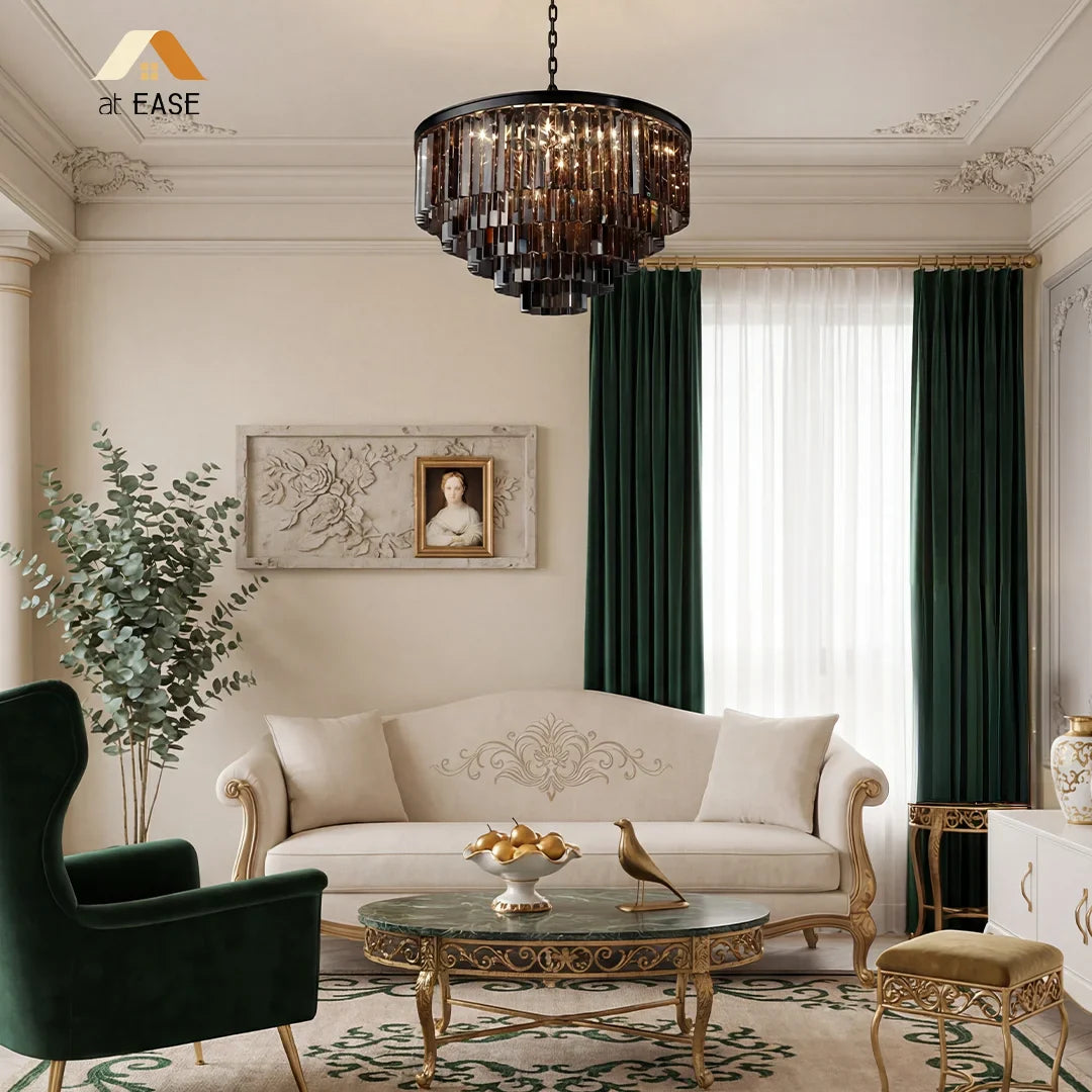 Aeryvon Vintage Luxury Crystal Chandelier