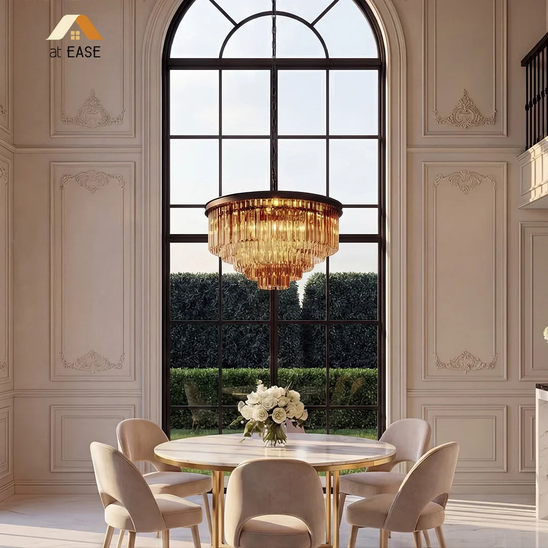 Aeryvon Vintage Luxury Crystal Chandelier