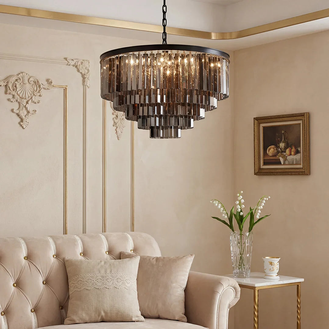 Aeryvon Vintage Luxury Crystal Chandelier