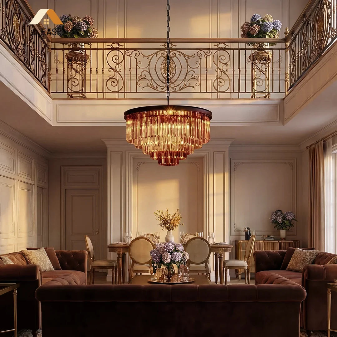 Aeryvon Vintage Luxury Crystal Chandelier