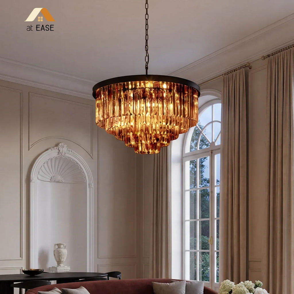 Aeryvon Vintage Luxury Crystal Chandelier