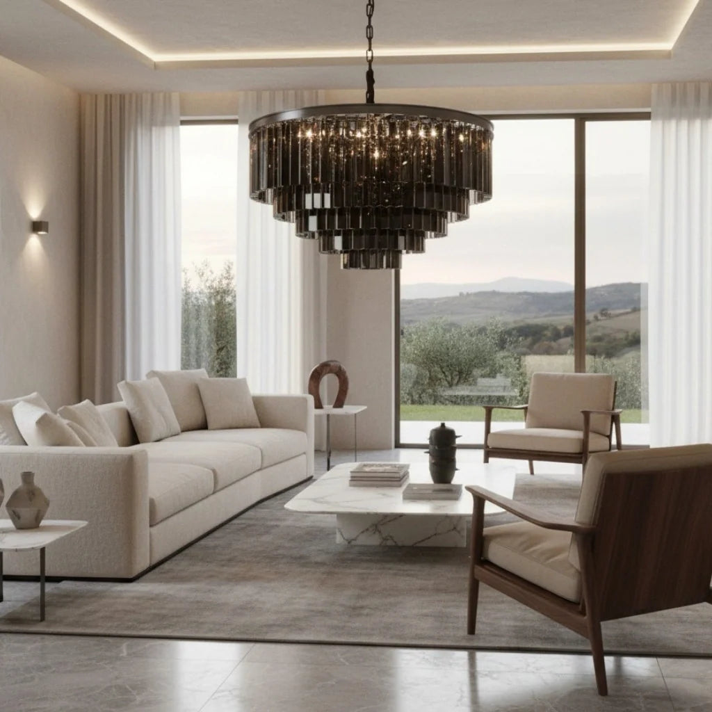 Aeryvon Vintage Luxury Crystal Chandelier