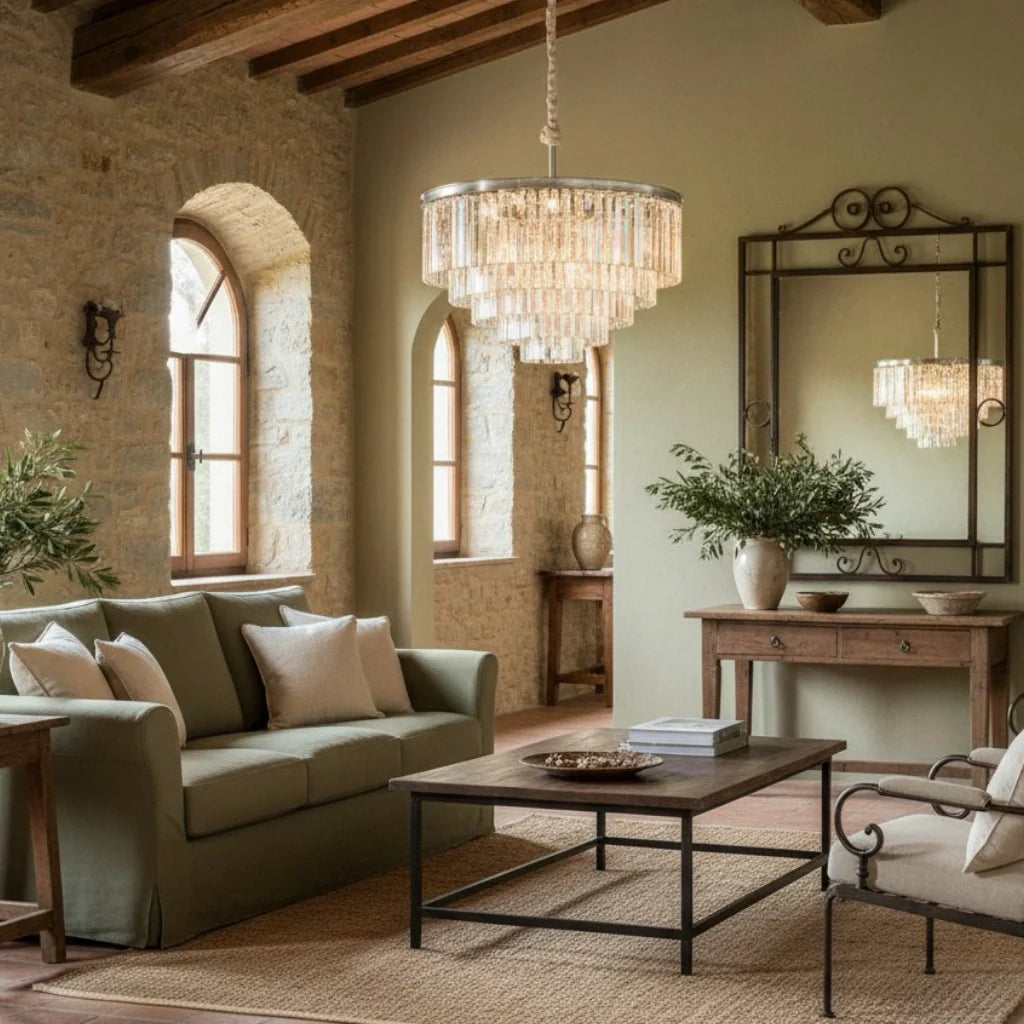 Aeryvon Vintage Luxury Crystal Chandelier