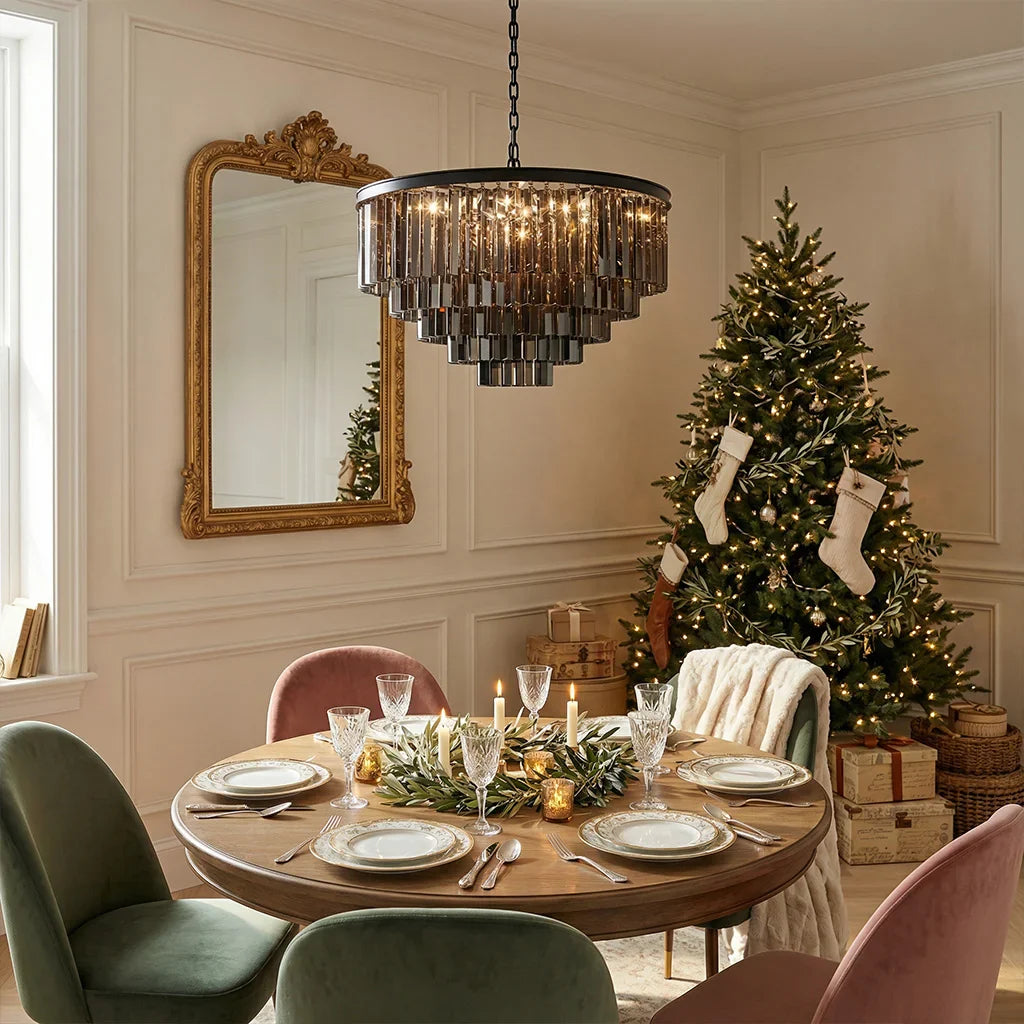 Aeryvon Vintage Luxury Crystal Chandelier