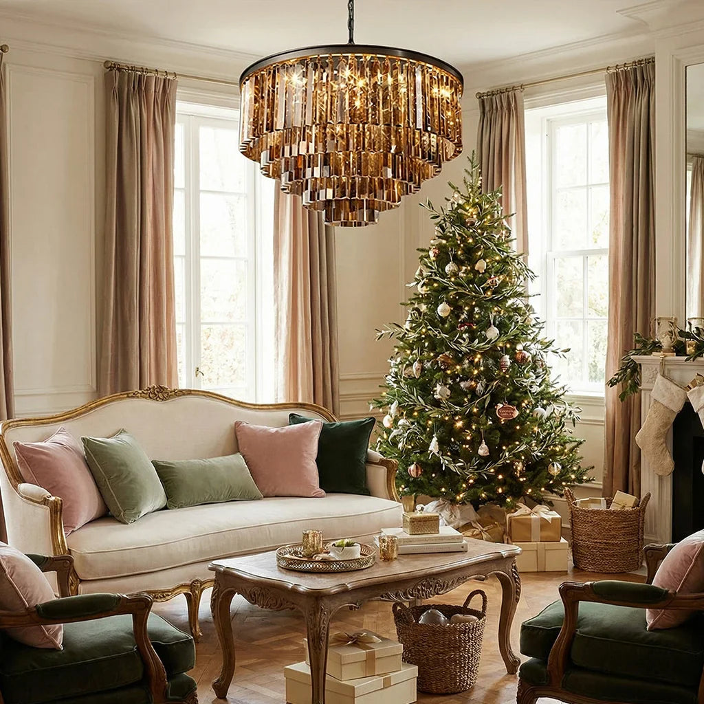 Aeryvon Vintage Luxury Crystal Chandelier