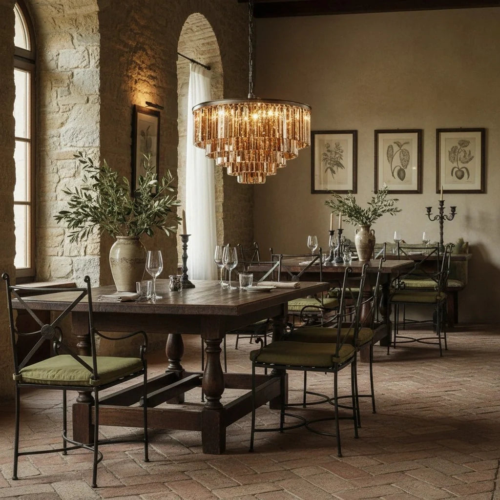 Aeryvon Vintage Luxury Crystal Chandelier