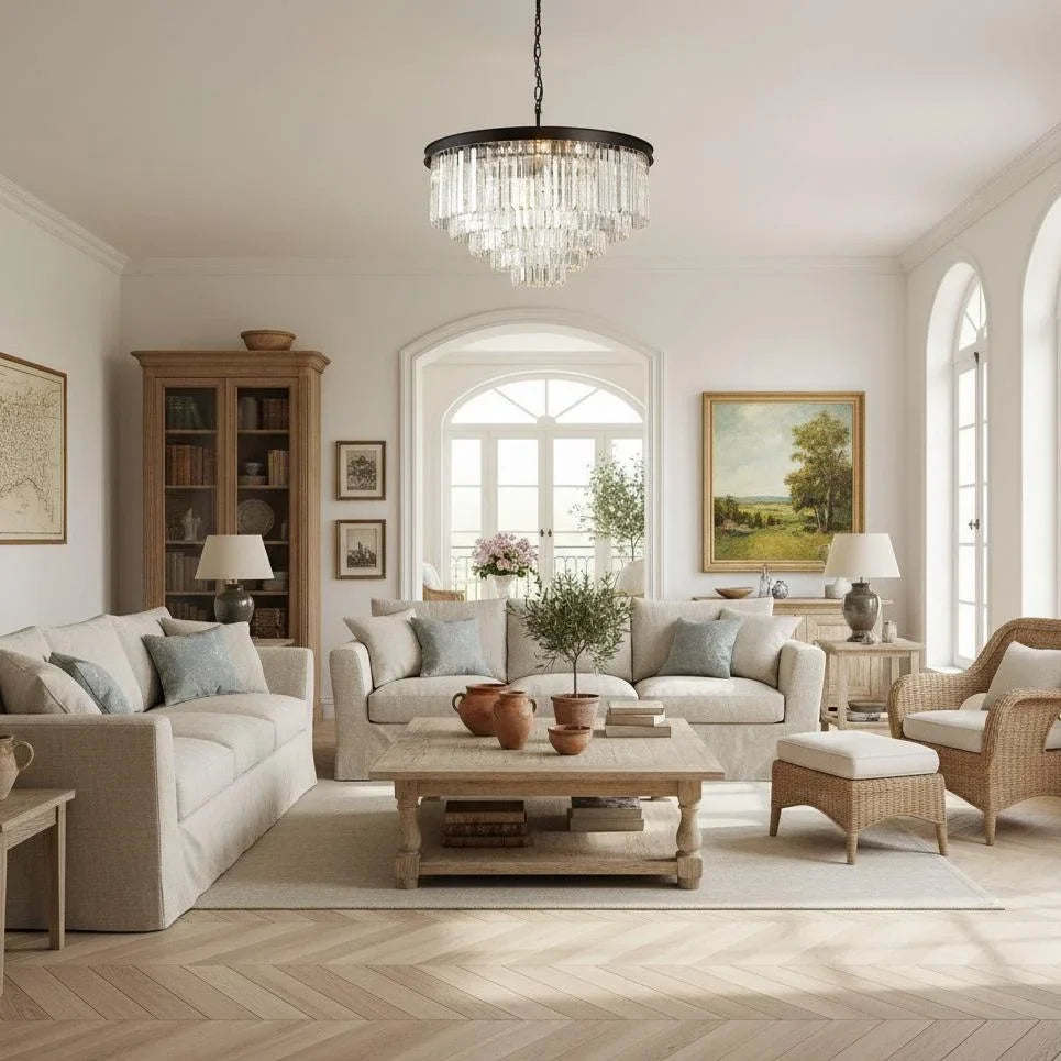 Aeryvon Vintage Luxury Crystal Chandelier