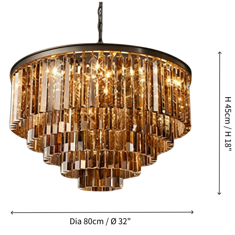 Aeryvon Vintage Luxury Crystal Chandelier