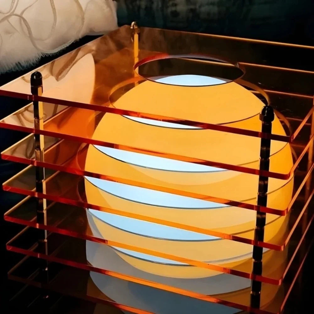 Aidos Geometric Moon Cube Table Lamp