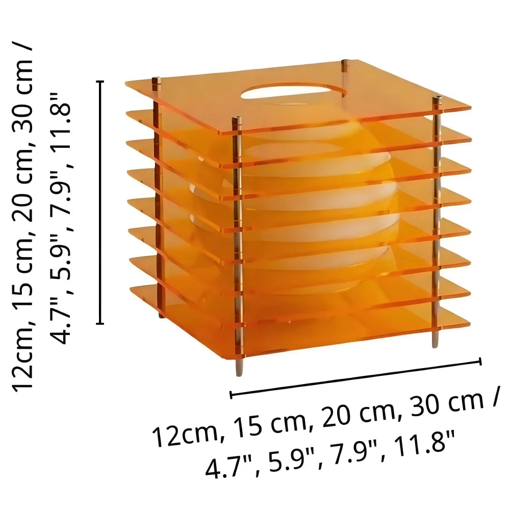 Aidos Geometric Moon Cube Table Lamp