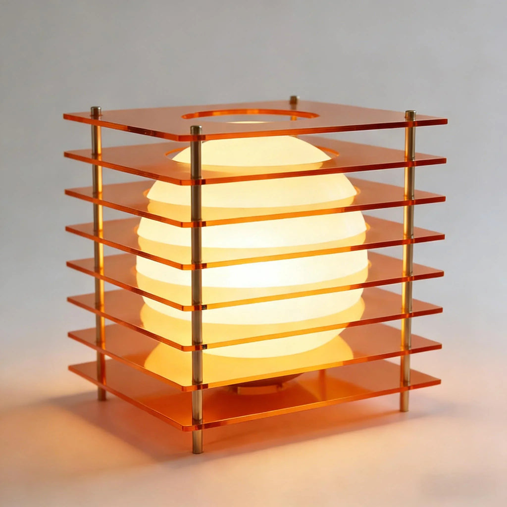Aidos Geometric Moon Cube Table Lamp
