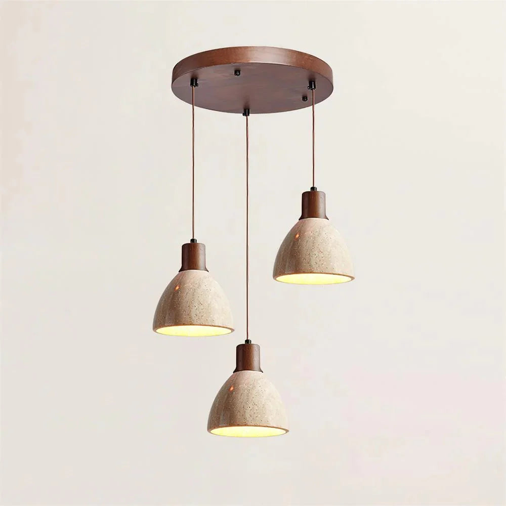 Ajaccio Modern Natural Travertine Pendant Light