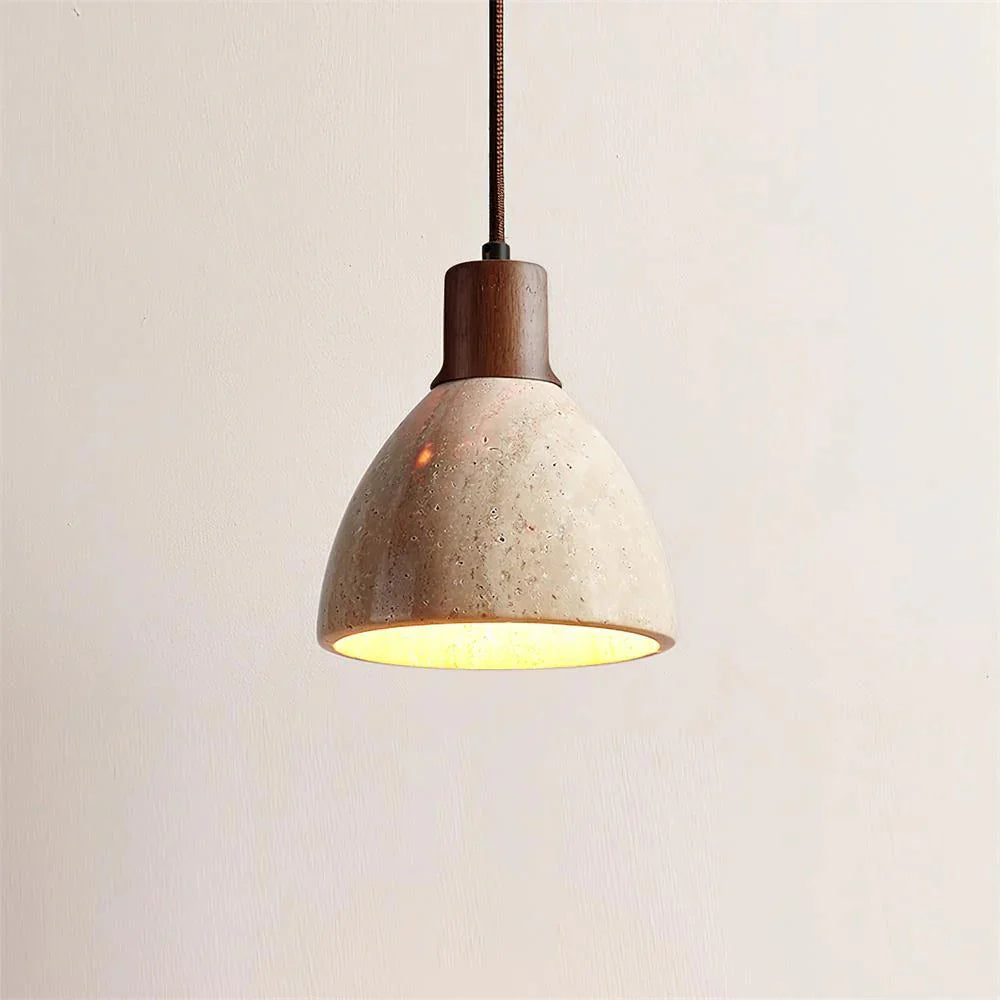 Ajaccio Modern Natural Travertine Pendant Light