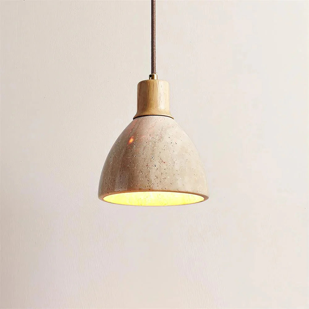 Ajaccio Modern Natural Travertine Pendant Light