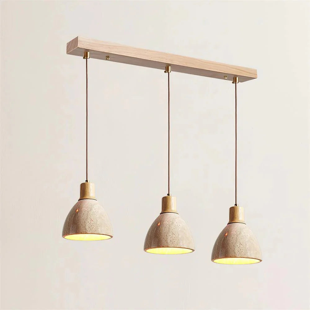 Ajaccio Modern Natural Travertine Pendant Light