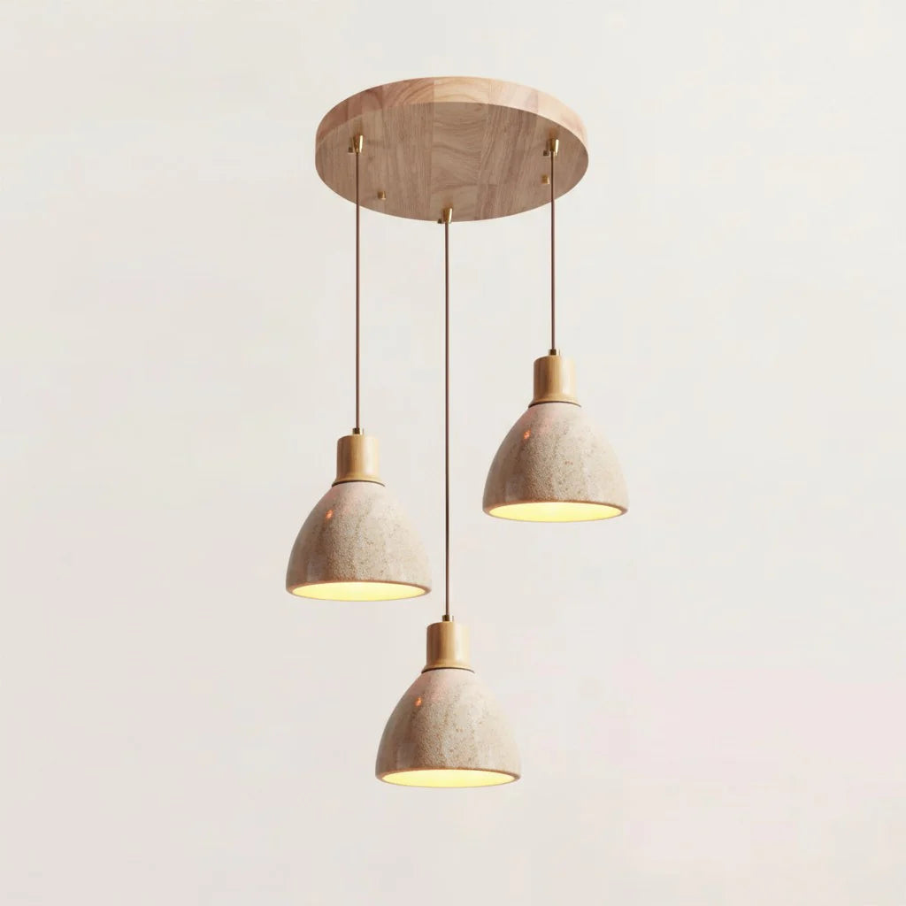 Ajaccio Modern Natural Travertine Pendant Light