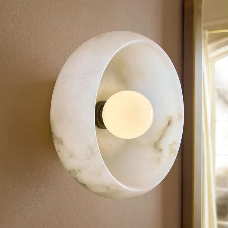 Alistair Retro Glass Bowl Shaped Wall Sconce