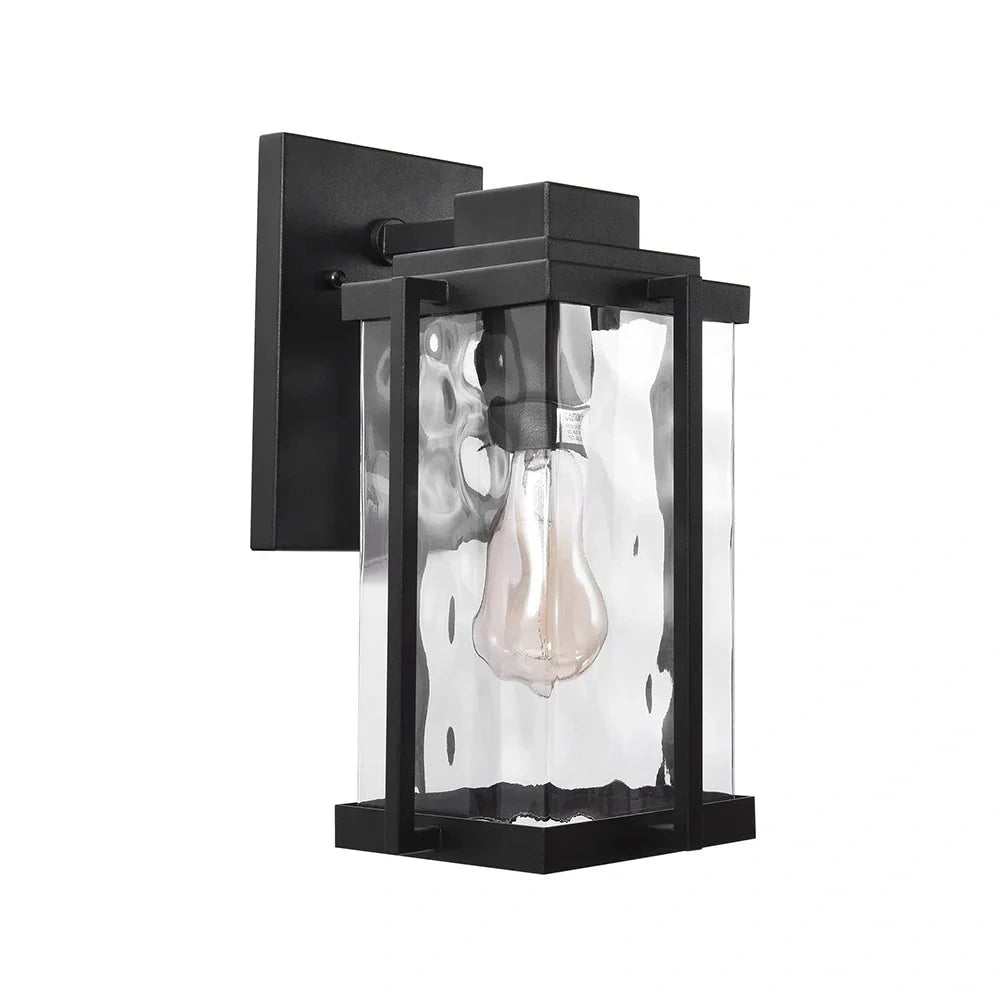 Althea Modern Outdoor Square Glass Wall Lamp