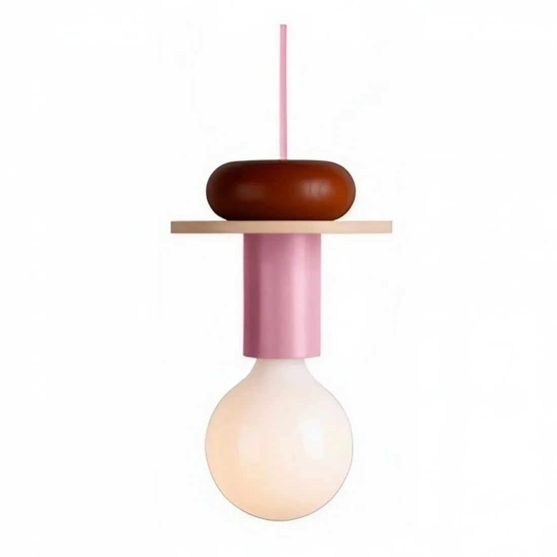 Alvar Multicolor Geometric Wood Pendant Light