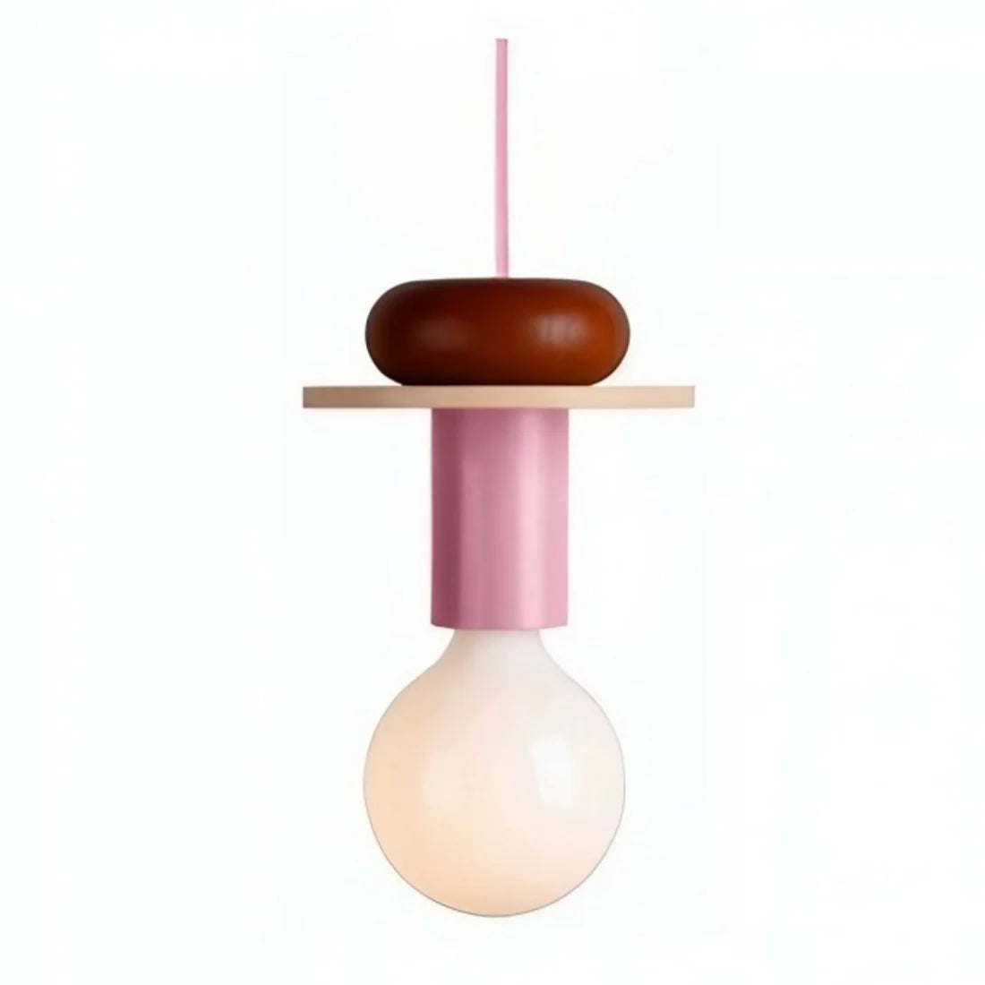 Alvar Multicolor Geometric Wood Pendant Light