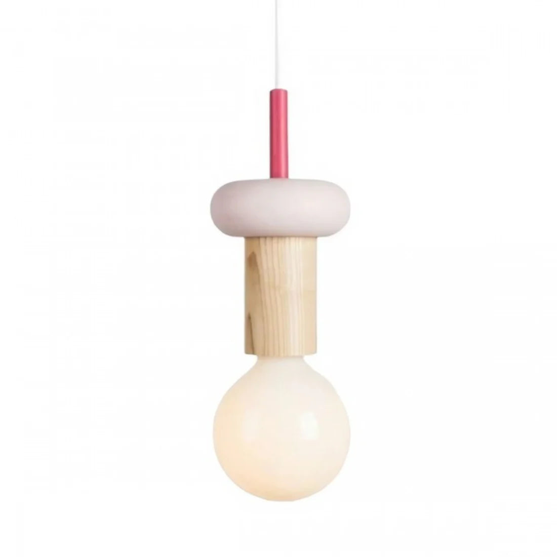 Alvar Multicolor Geometric Wood Pendant Light