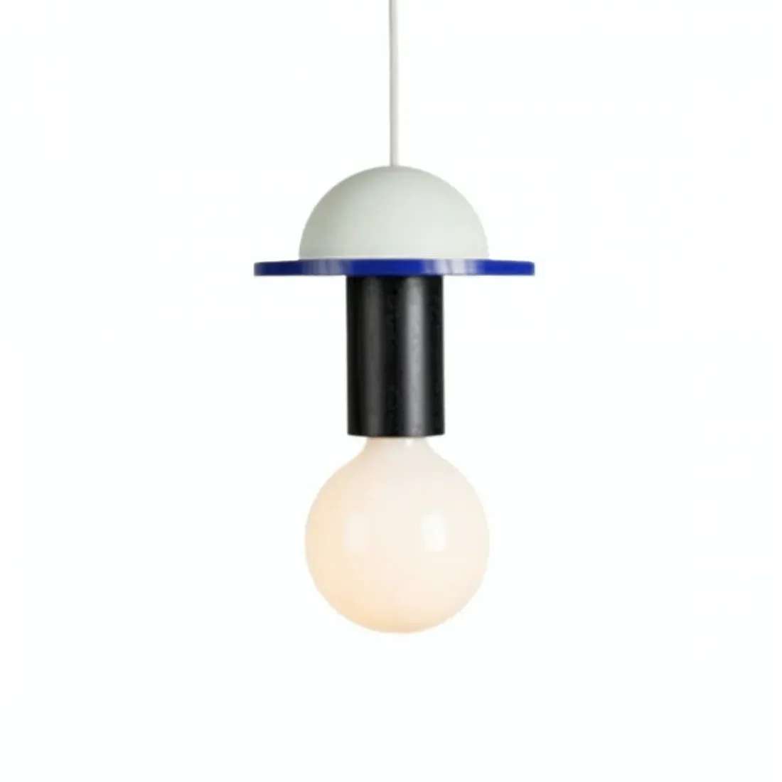 Alvar Multicolor Geometric Wood Pendant Light