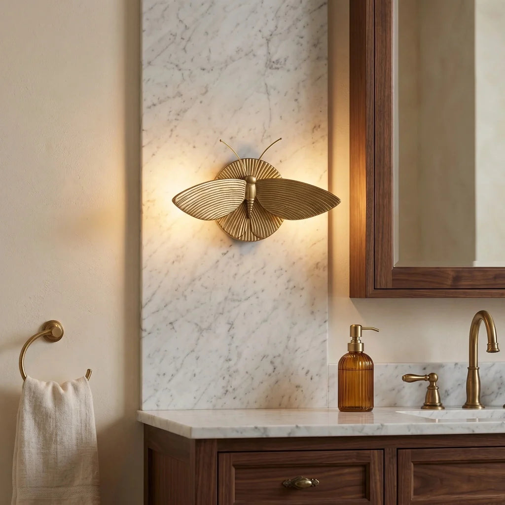 Alvaro Vintage Moth Shape Decorative Wall Lamp
