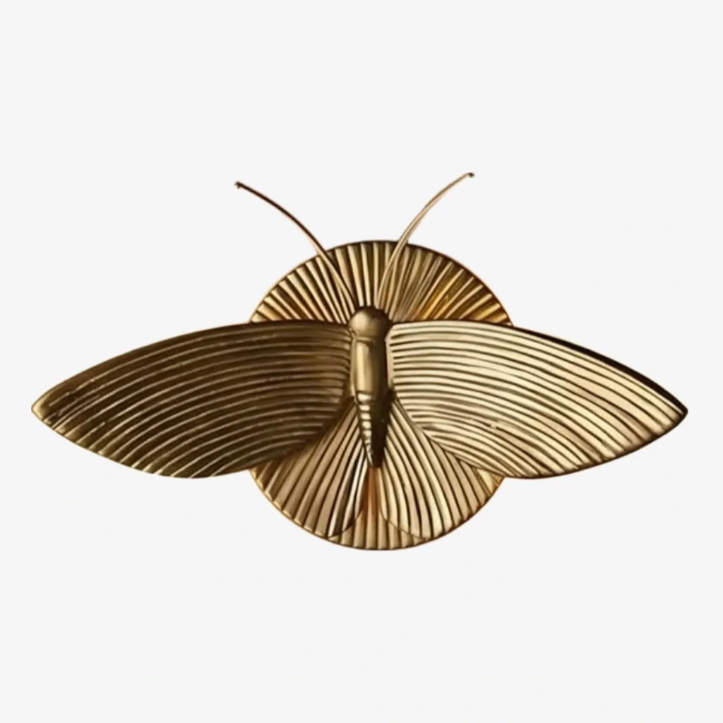 Alvaro Vintage Moth Shape Decorative Wall Lamp