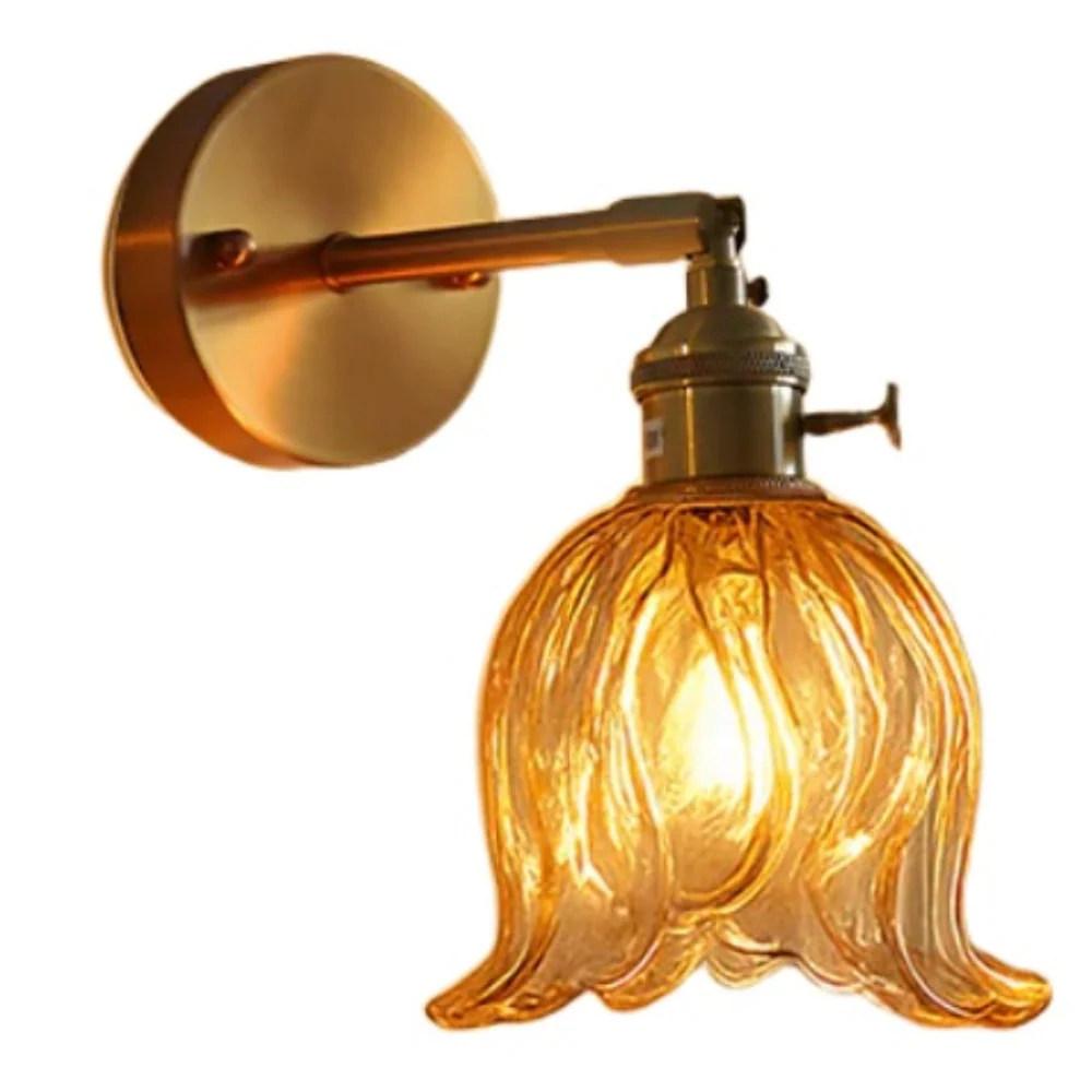 Amara Natural Floral Glass Wall Light