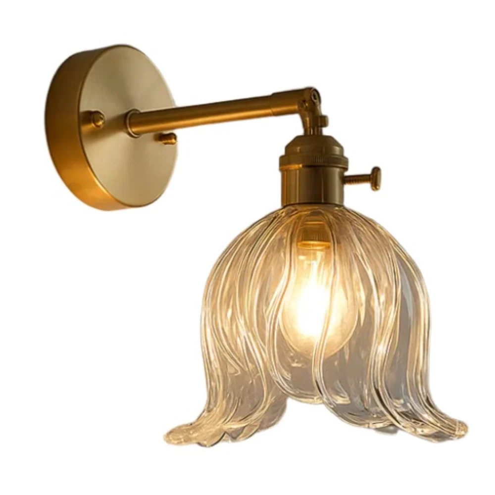 Amara Natural Floral Glass Wall Light