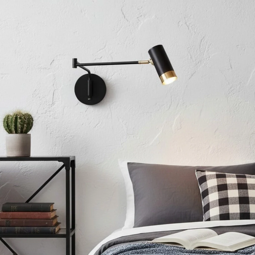 Amaryllis Industrial Swing Arm Wall Sconce