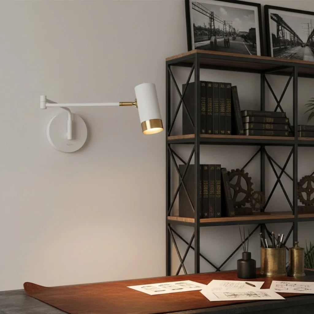 Amaryllis Industrial Swing Arm Wall Sconce