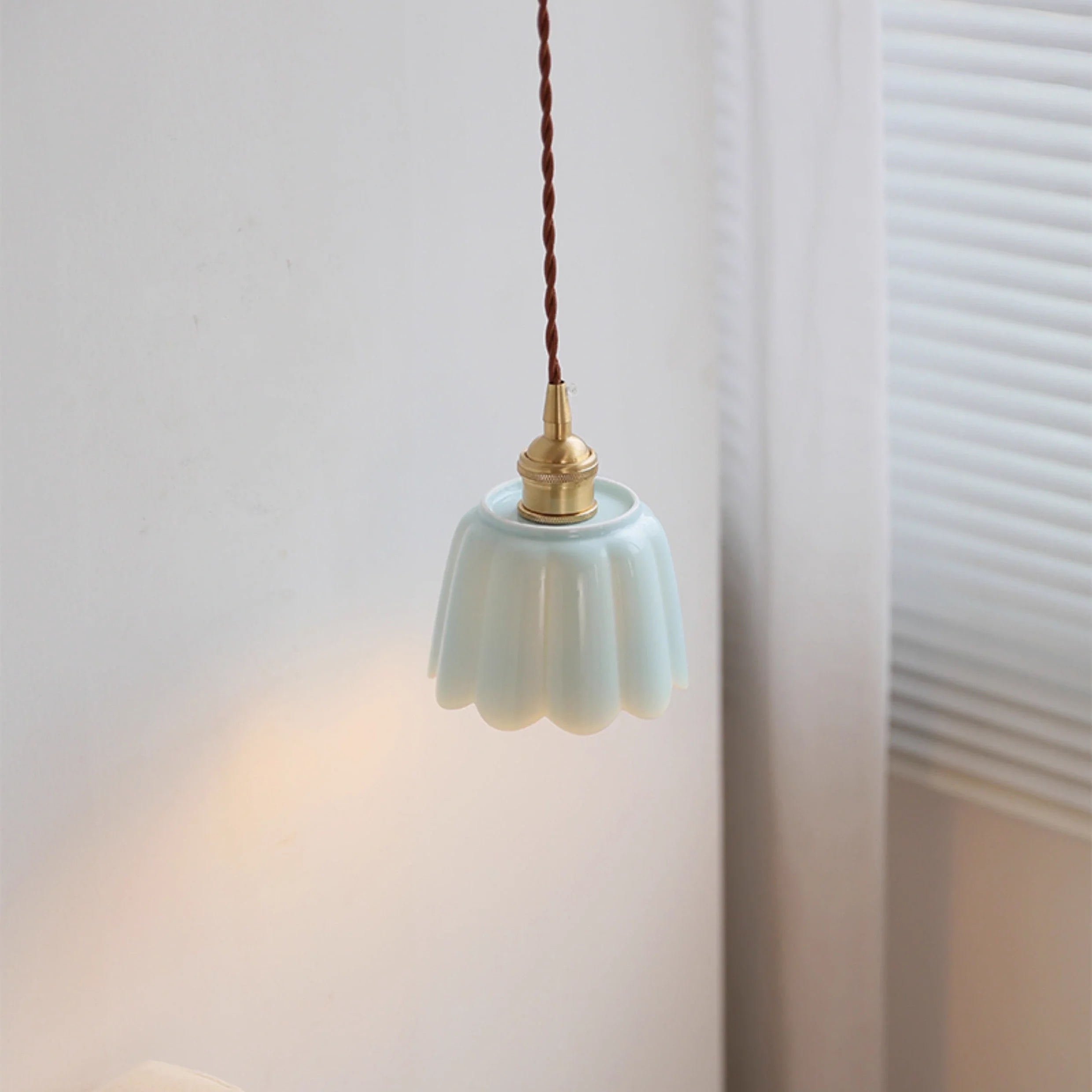 Aminah Modern Ceramic Petals Pendant Light