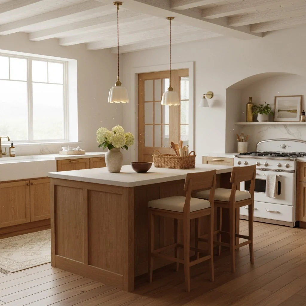 Aminah Modern Ceramic Petals Pendant Light