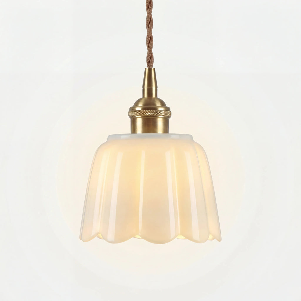 Aminah Modern Ceramic Petals Pendant Light