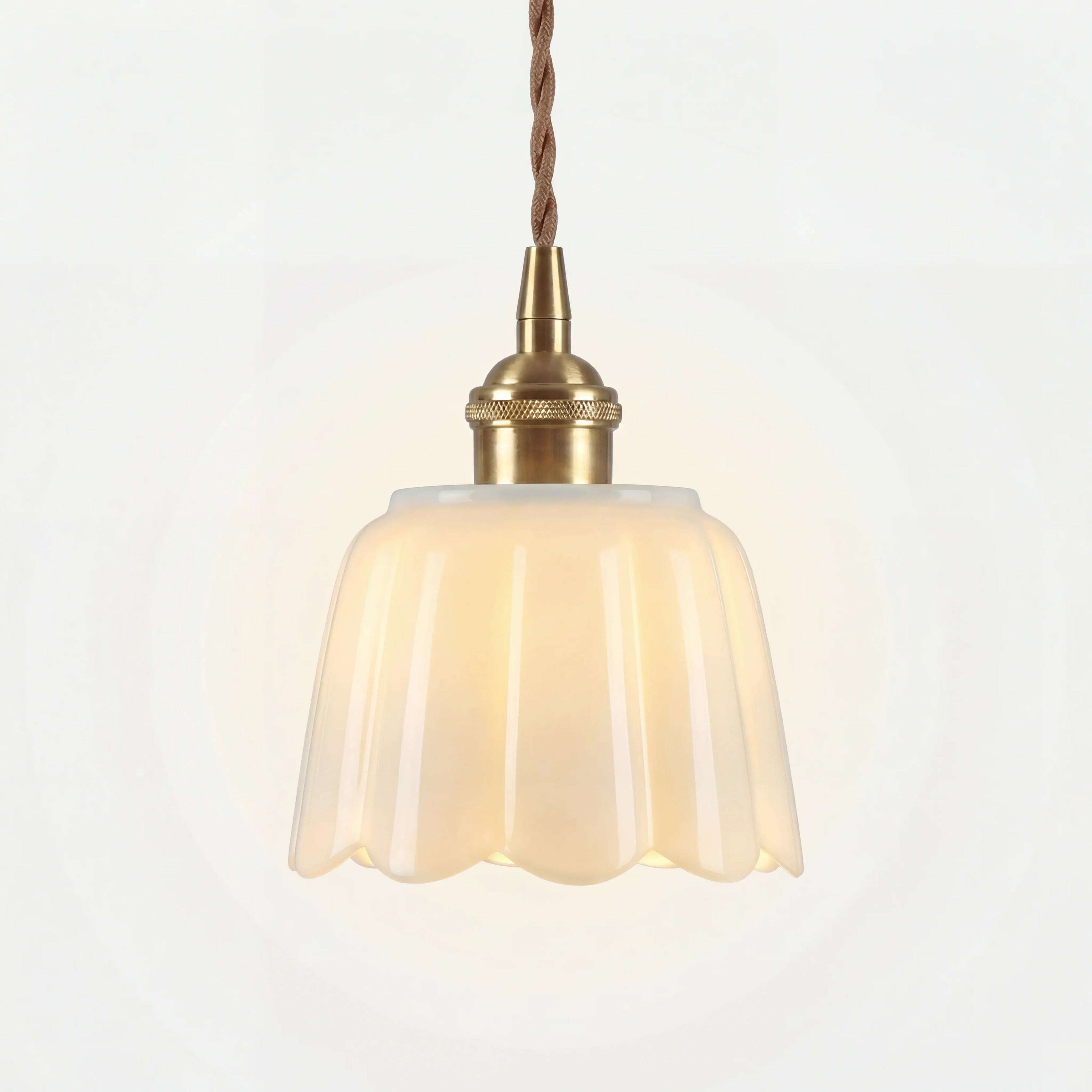 Aminah Modern Ceramic Petals Pendant Light