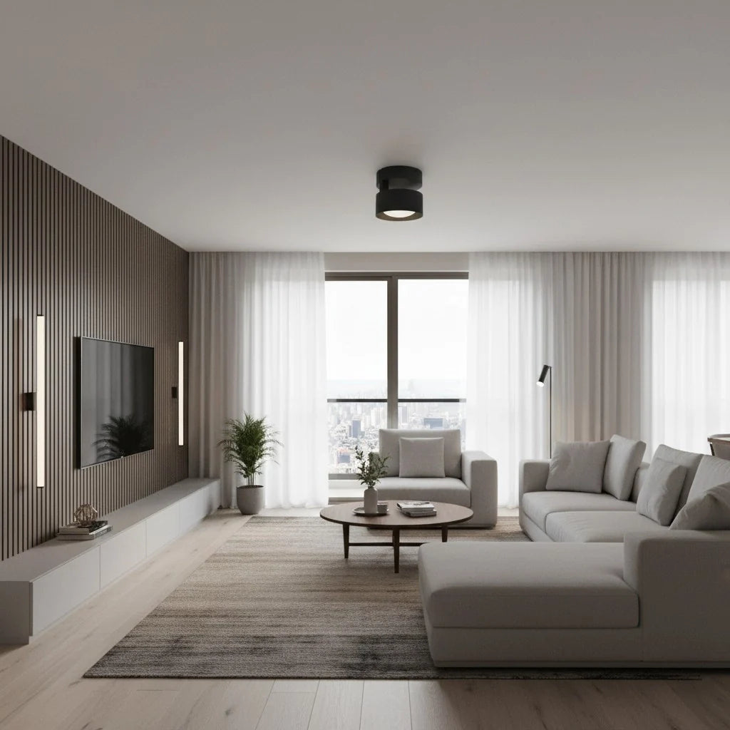 Ananke Minimalist Cylinder LED Ceiling Light