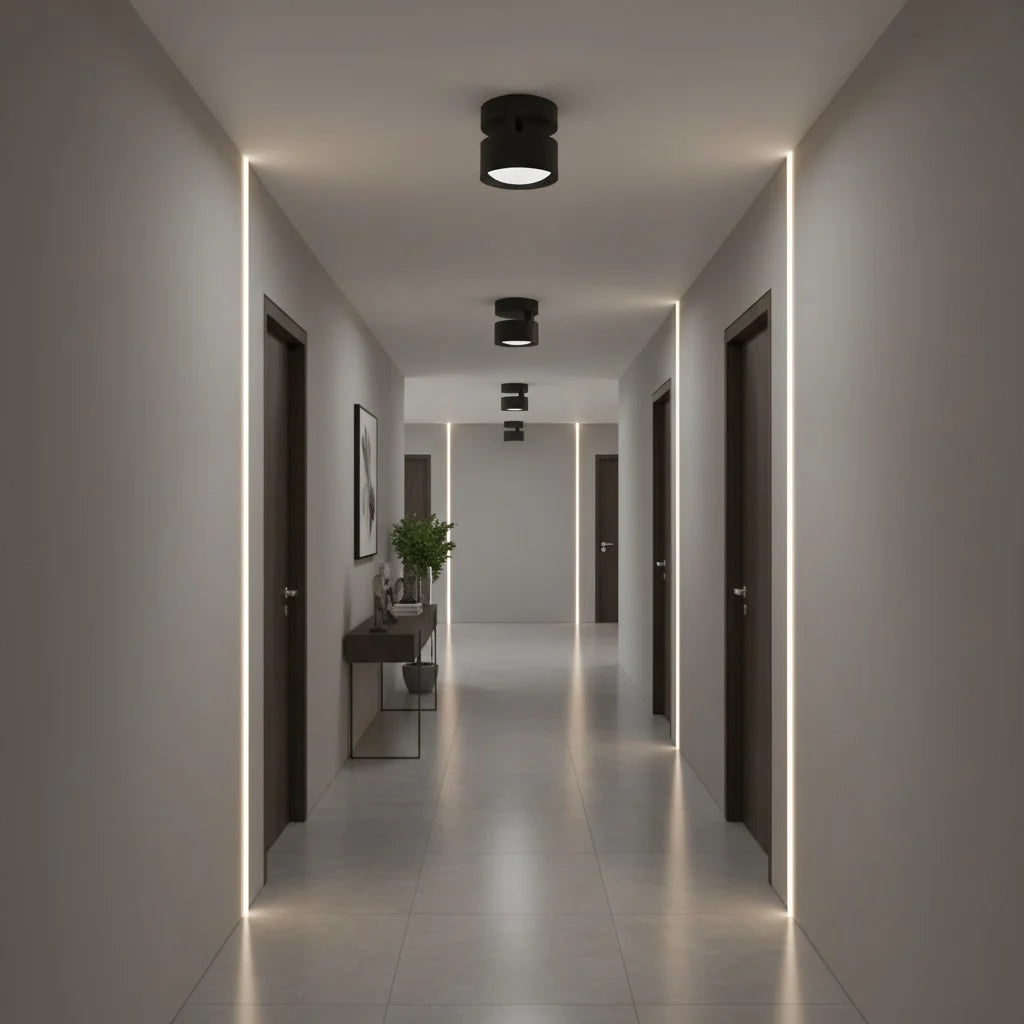 Ananke Minimalist Cylinder LED Ceiling Light