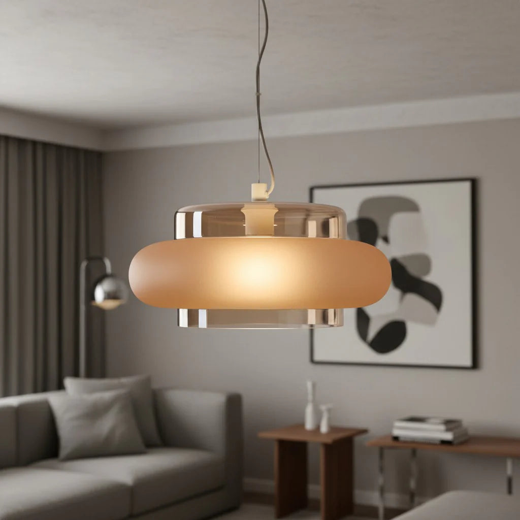 Annika Modern Layered Glass Pendant Light